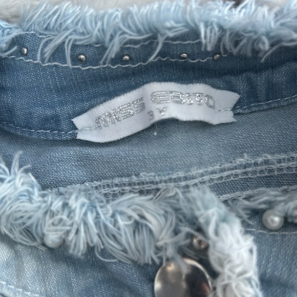 Miss Ebita Girls Embellished Denim Jacket Size 3 Y - Picture 5 of 7